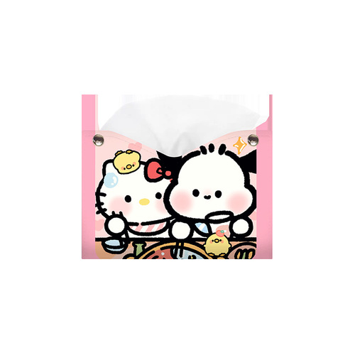 Ins style cartoon animation pattern cute creative tissue bag dining table office living room home car paper box