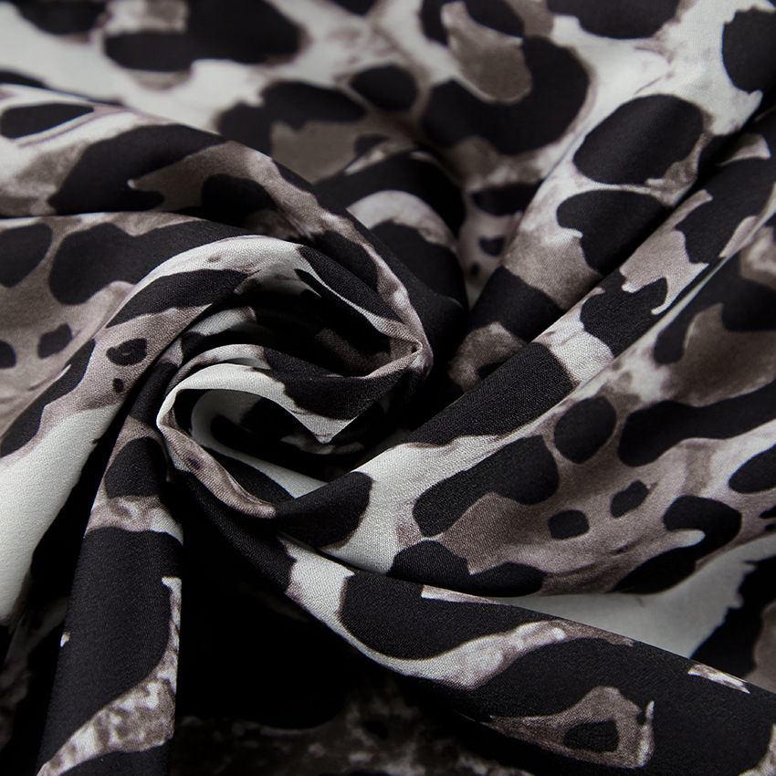 Damenhose mit weitem Bein und Leopardenmuster, lässige Hose, neues elastisches Band, locker._voghion.com