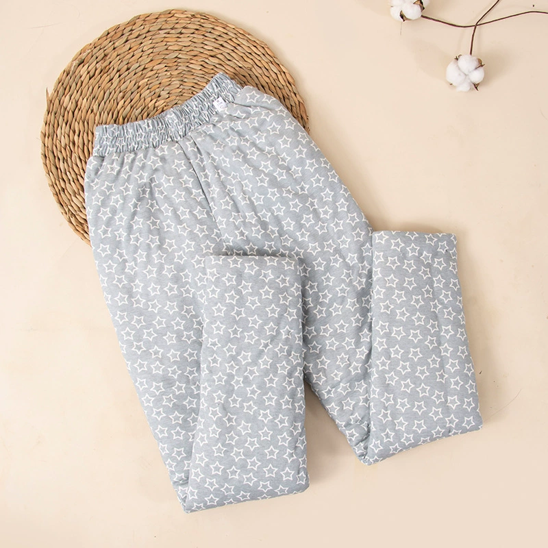 Женские хлопчатобумажные брюки Домашняя одежда Чистый хлопок трикотажные теплые хлопчатобумажные брюки