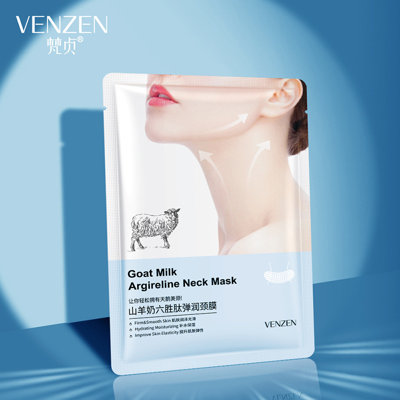 Virtue Goat Milk Hexapeptide Neck Mask for Hydration and Nourishment, Neck Wrinkle Improvement, Wholesale Neck Mask