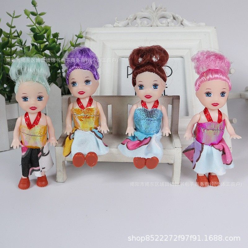 Amazon Foreign Trade 3inch Little Kelly Girl Doll 10CM Tall, Little Girl Toy Gift, Styles Randomly Mixed from Manufacturers