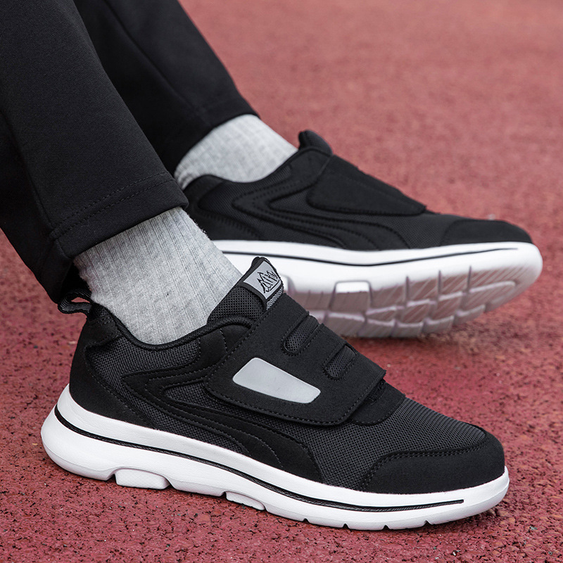 Elderly Men's Shoes Are Fattened and Widened, Summer Breathable and Deodorant Mesh Shoes, Middle-Aged and Elderly Walking Shoes, Non-Slip and Wear-Resistant Dad Shoes