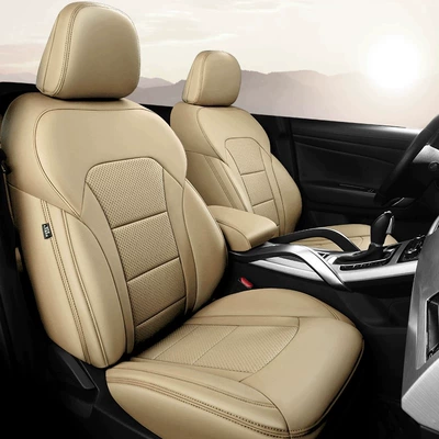 Covers, Modelə uyğun (Original) oturacaq örtükləri - warm-rice-standard-edition-five-seats-nappa-leather-full-surround-in-front-and-rear-rows