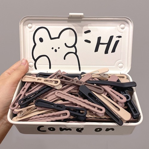 Seamless metal hairpin for female internet celebrities  new style clip headwear with temperament, forehead bangs, broken hair, side hairpins