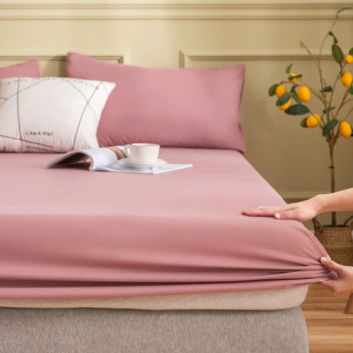 120g Yamian thickened solid color bed sheet pillowcase hotel dormitory B&B breathable home manufacturer wholesale dropshipping all-inclusive