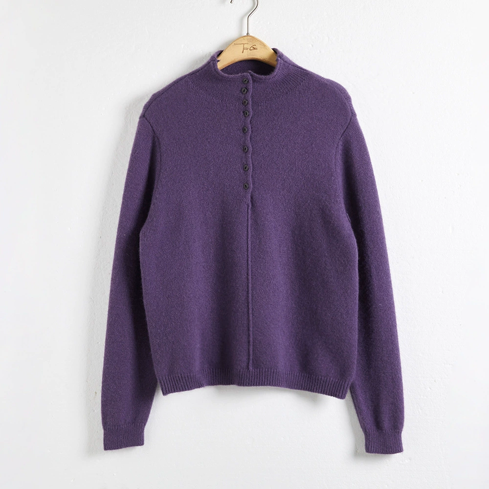 Кашемировый свитер Laneige Gentle Wind Stand Collar Sheep Wool для женщин, 2024 зима, новый единочка, мягкий восковый верх 240948