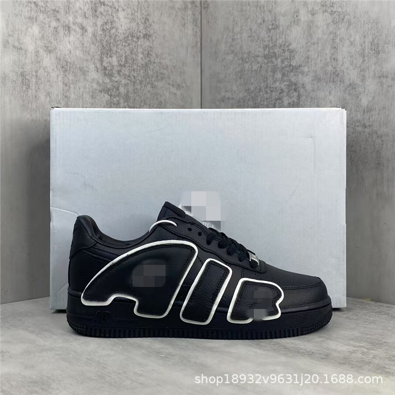 Putian Shoes Pure Original Air Force One Af1 Ow Joint 3m Reflective Pippen Cpfm Men's and Women's First-Layer Leather Putian Shoes