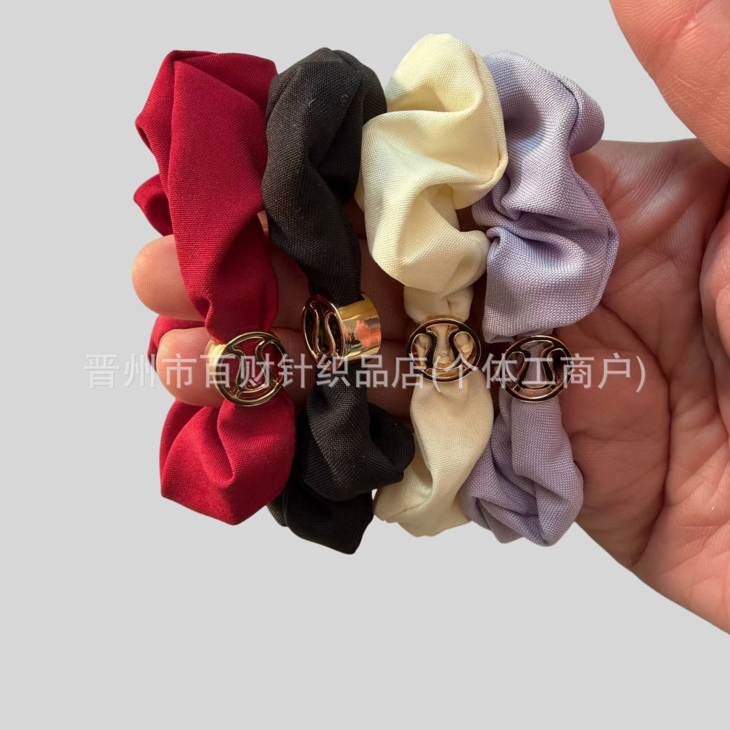 Lulu Hair Tie Scrunchie Women's Logo Hair Tie Solid Color Ponytail Hair Rope Elastic Hair Band Hair Tie
