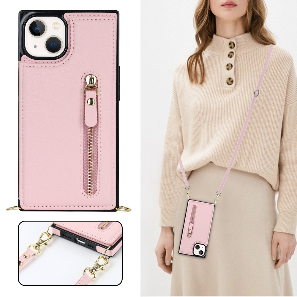 Handyhülle Aus Leder Für Iphone Pro Umhängetasche Mit Band_voghion.com