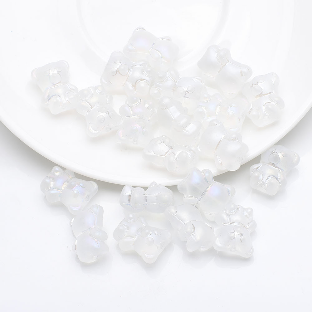 37g Weight Beads Jewelry Making Type 12 * 14mm Jewelry Making Size DIY Jewelry Accessories Classification Hole 1~1.9mm Hole Size 20 PCS/Package Quantity glass Material Bear Pattern Plating Design Cute Style 20 PCS/Package 12 * 14mm Hole 1~1.9mm Glass Bear DIY Jewelry Accessories Beads 14
