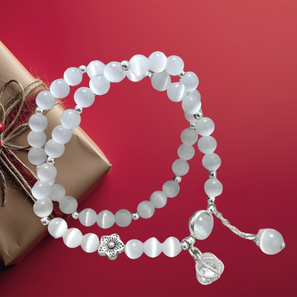 Nouveau Bracelet en pierre œil de chat, Bracelet du même Style pour Temple féminin, cadeau de Collection de bracelets de Style chinois populaire_voghion.com