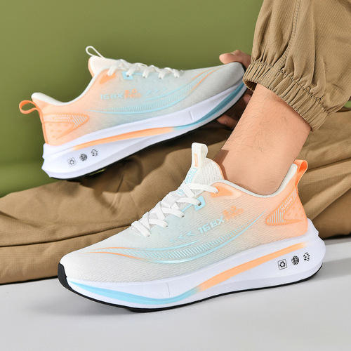 Men's Spring Casual Versatile Youth Lightweight Running Shock Absorbing Featherweight Mesh Breathable Dads Shoes