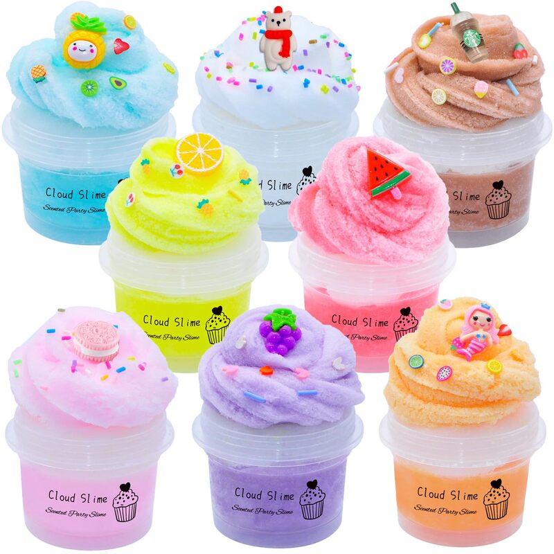 70/100ML Cloud Mud Brushed Mud Fruit Silk Mud Thousand Silk Mud Slime diy Colored Mud Kidsren's Decompression Toy