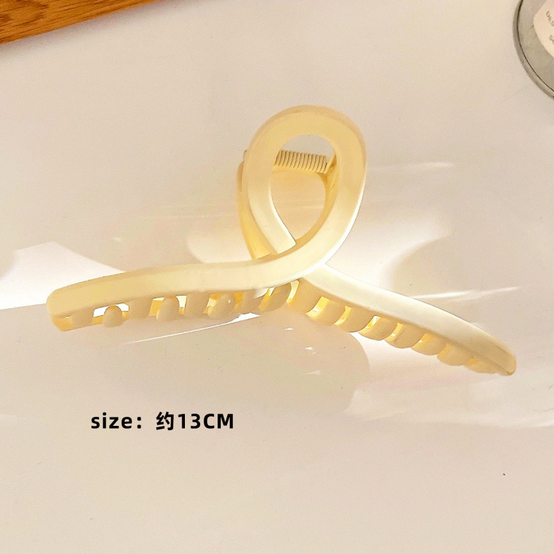 Nuevo clip de celebridad en línea elegante clip de tiburón elegante horquilla de Cabeza trasera grande clip coreano horquilla accesorios para el cabello al por mayor