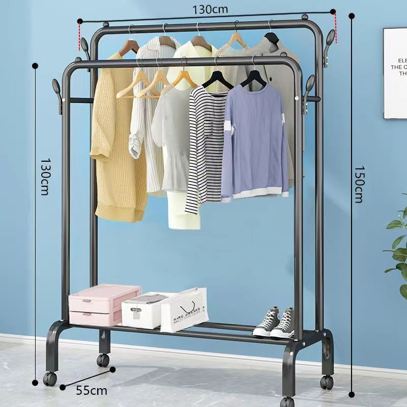 Combinación percha de ropa zapatos sombreros quilt tipo suelo balcón dormitorio sombreros gancho de almacenamiento de productos fabricantes de comercio exterior secado plegable