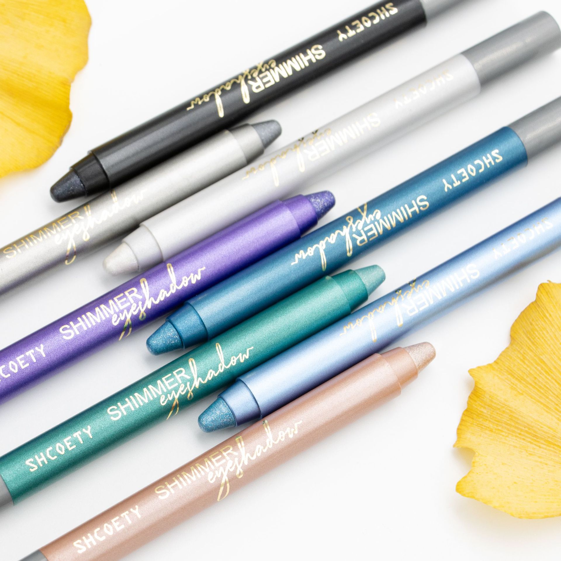 SHCOETY Cross-border exclusive 10-color pearlescent eyeshadow pen, non-smudging, pencil sharpener, eyeliner, and bed pencil foaming undefined