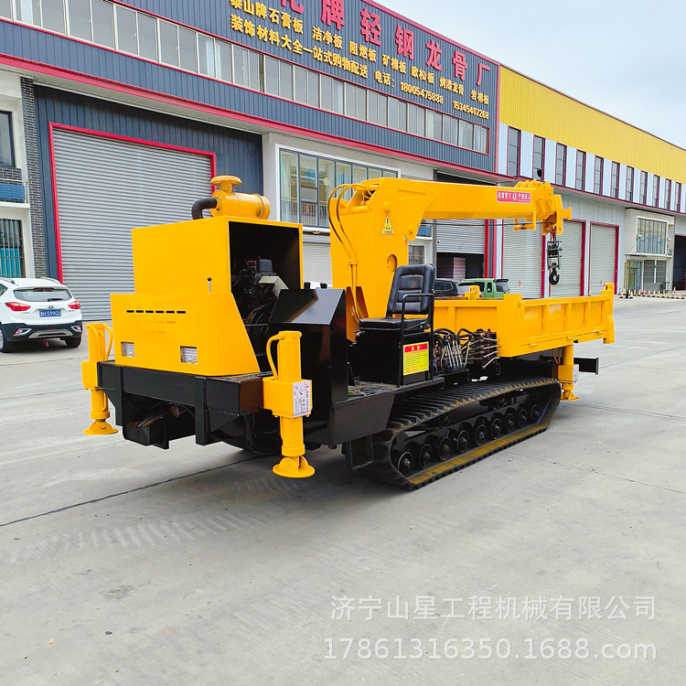 供应橡胶履带随车吊 5吨山地爬山虎随车吊 农用爬爬车吊机