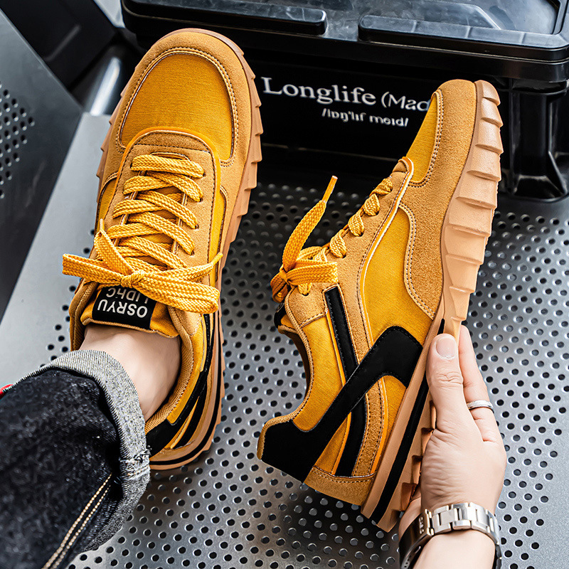 Tendencia de verano nuevos zapatos para hombres, malla transpirable, zapatos de entrenamiento alemanes delgados, deportes y ocio, zapatillas de tabla bajas, zapatos de moda para hombres a juego