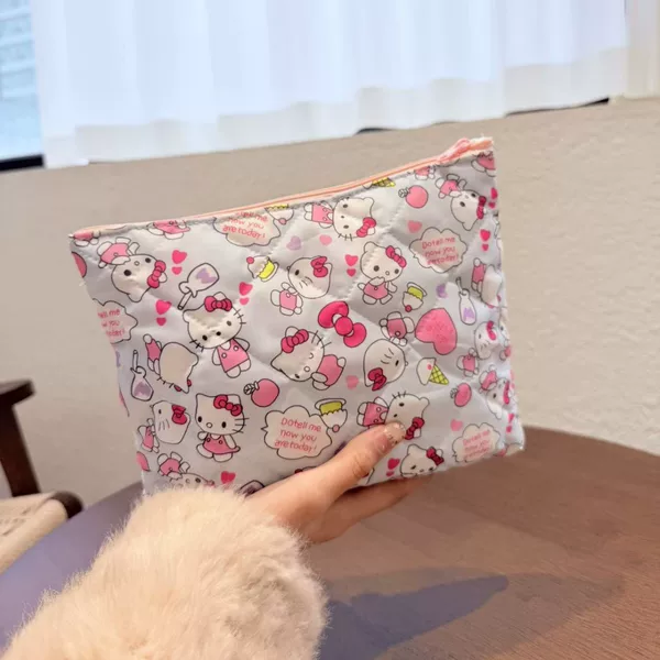 New Blue Cat Cute Cosmetic Bag, Handbag, Storage Bag, Travel Portable Toiletry Three-Dimensional Cosmetic Bag