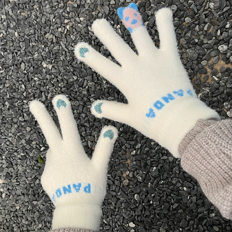 手套女冬季2025新款保暖学生可爱加绒加厚骑行防寒可触屏冬天神器|undefined