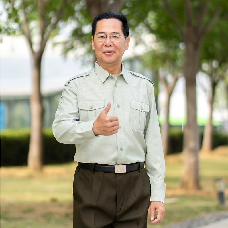 Светло-зеленая рубашка Весна и Осень Летняя рубашка Ностальгическая старомодная армейская зеленая рубашка с отворотом и воротником с длинными рукавами для отдыха на открытом воздухе