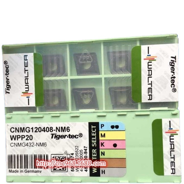 瓦尔特CNC刀头CNMG120408/12/16-NM6 WPP20菱形80度车削刀片