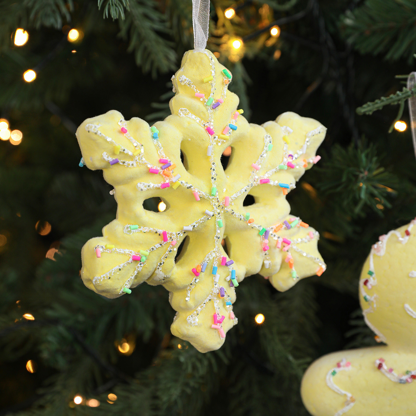 Nuevas decoraciones de Navidad caricaturas macarón espuma caramelo colgante árbol de Navidad colgante decoración de la escena props
