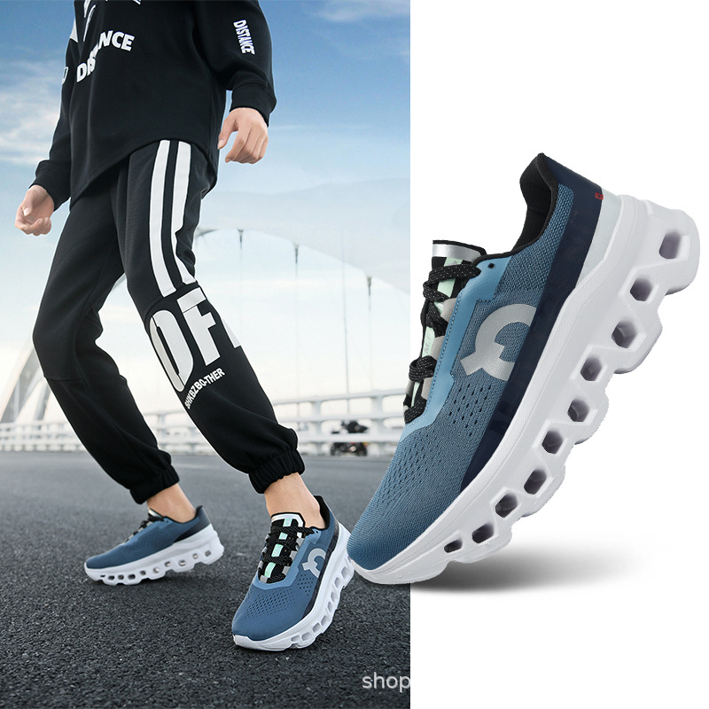 Comercio exterior transfronterizo 9912 nuevos zapatos de tela de vuelo respirables amortiguación de malla zapatos de correr de maratón zapatos de hombre zapatos deportivos
