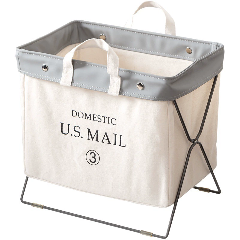 Стеллаж Huishiju для журналов в скандинавском стиле, напольная тканевая полка для книг и газет, металлическая стойка для хранения газет, Большая складная газетная стойка, корзина