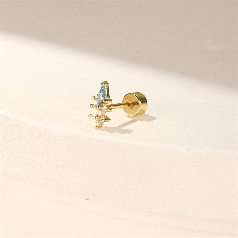 1g Weight Ear Studs Classification Ear Cartilage Rings & Studs Piercing Type 1 Piece Quantity Daily Occasion 925 Sterling Silver Material Geometric Pattern All Seasons Season Unisex Gender Elegant Style 1 Piece Ear Cartilage Rings & Studs Elegant Geometric 925 Sterling Silver Ear Cartilage Rings & Studs 22