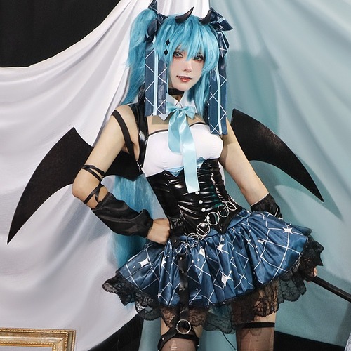 Miku Hatsune Little Raccoon cosplay costume linked to MIKU Little Devil COS suit two-dimensional animation suit for women