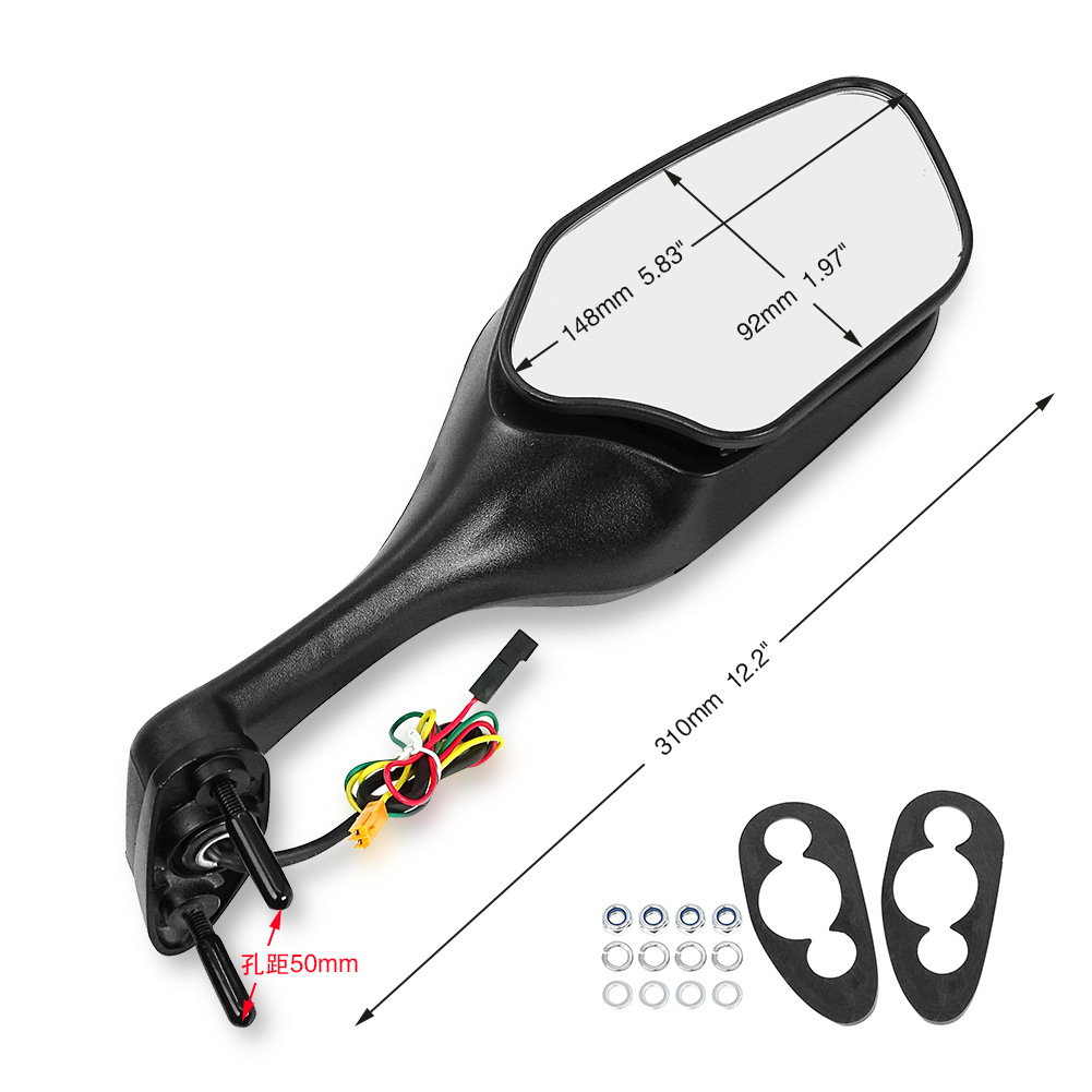 For Honda Cbr1000Rr 2008-2016 Foldable with Steering Motorcycle Reflector Rearview Mirror