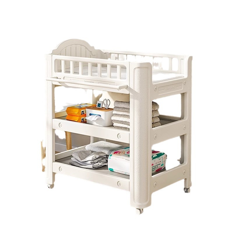 Mesa de pañales para bebés Babyviva Mesa de cuidado para tocar para bebés Cambio de pañales Cuna de baño para recién nacidos extraíble