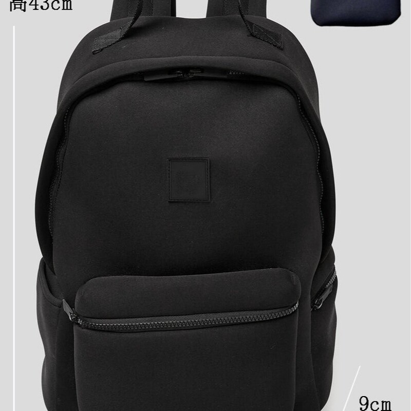 Al Backpack Matte Neoprene Black Fabric Cover Travel Bag School Bag Backpack Al Backpack Matte Neoprene Black Fabric Cover Travel Bag School Bag Backpack