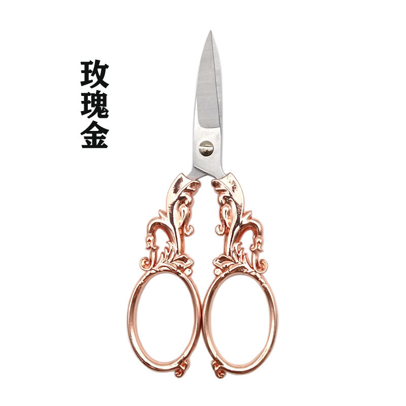 Tijeras pequeñas de acero inoxidable, tijeras retro, tijeras de ciruela, tijeras de cejas, tijeras de coser, tijeras de bordado, tijeras de punto de cruz, comercio electrónico transfronterizo