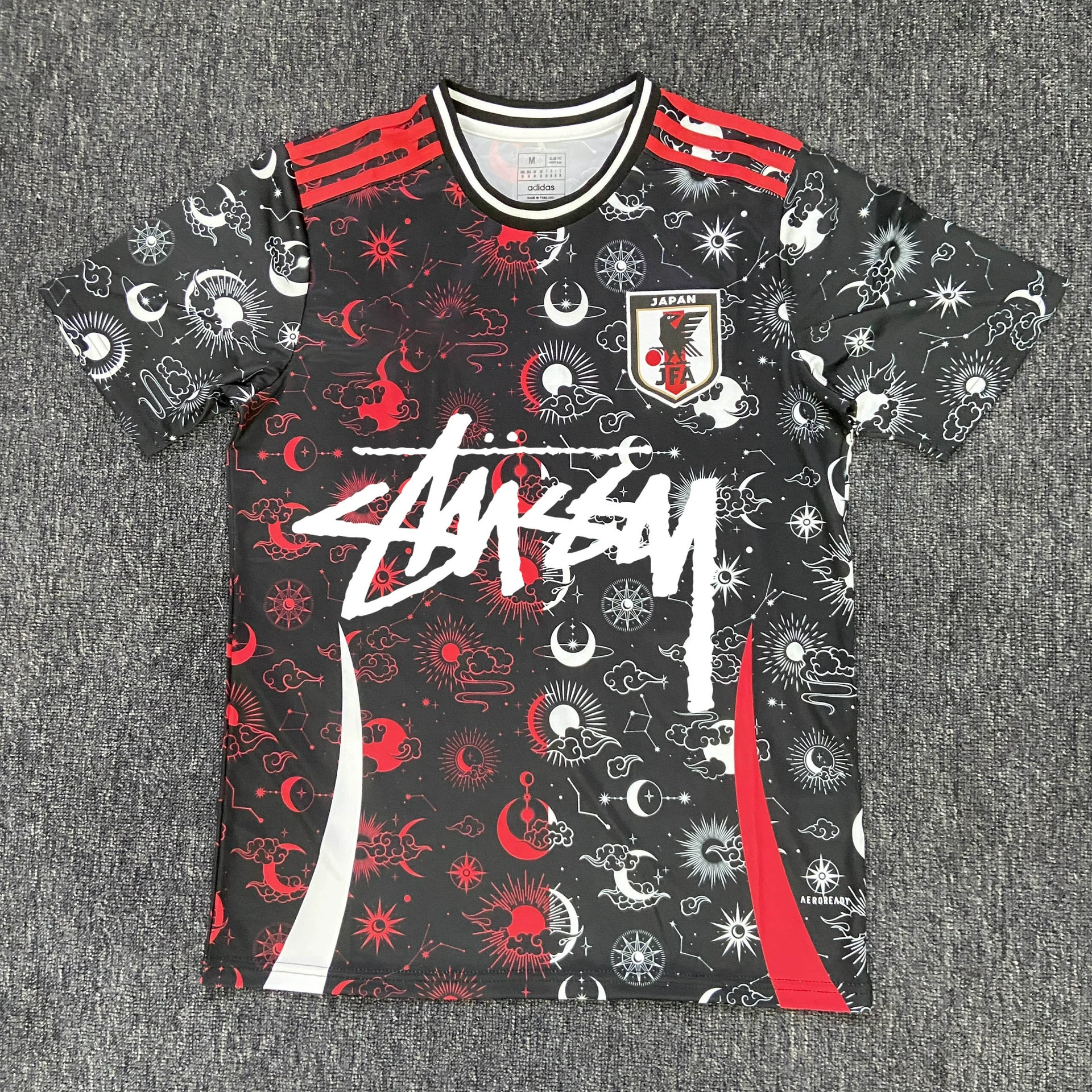 Футболка в японском стиле Stussy версия фанатский комплект джерси аниме Y3 японский самурай Гоку тренд совместное брендинг