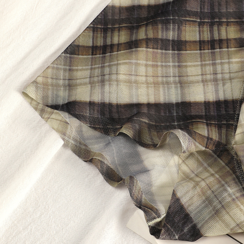 Pantalones interiores de hombre verano nuevo hielo cuadrícula de cintura media fresca malla 10A antibacteriana pantalones transpirables