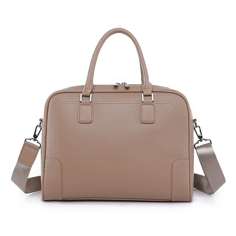 Transfronterizo nuevo bolso del ordenador portátil del negocio de gran capacidad de 13,3 pulgadas de la PU Maletín portátil a prueba de golpes de 16 pulgadas