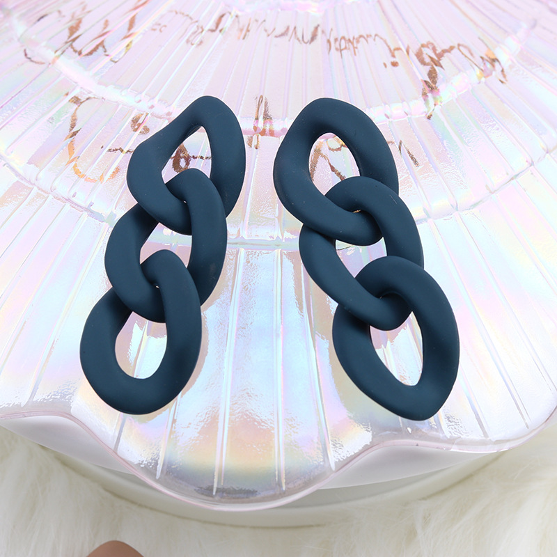 13g Weight Drop Earrings Classification 1 Pair Quantity Daily Occasion Acrylic Material Geometric Pattern Women'S Gender Spray Paint Design Simple Style Style 1 Pair Simple Style Geometric Spray Paint Arylic Drop Earrings 6