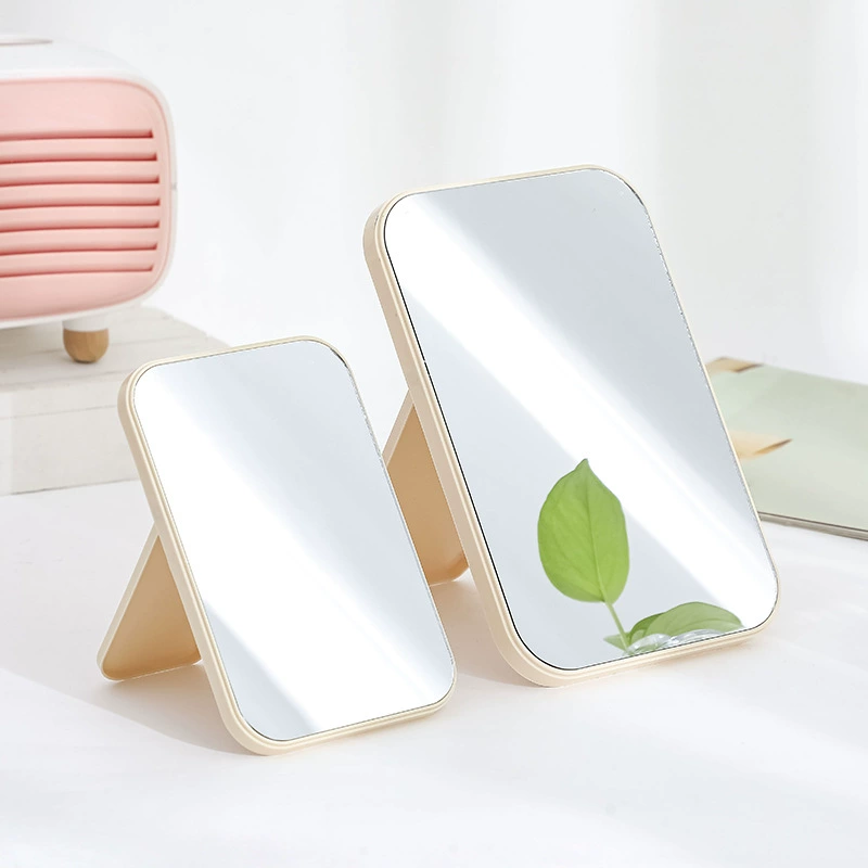 Folding Makeup Mirror HD Desktop Portable, Princess Desktop Mirror, Small/Large Sizes
