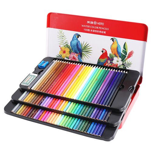 Hero 775 Water-Soluble Color Pencils Oil-Based Color Pencils Drawing Pens 72 Colors Art Drawing Drawing Pens Coloring Pens