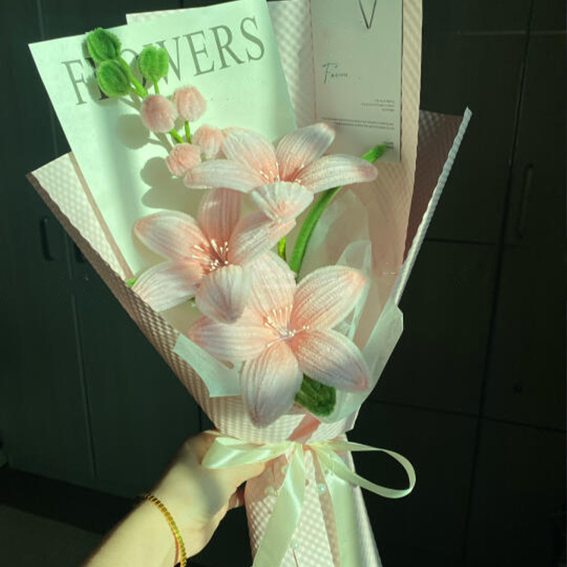 Youjian 手作りチューリップブーケツイストスティックブーケ素材パッケージ誕生日フルセット結婚式バレンタインデーギフト|undefined