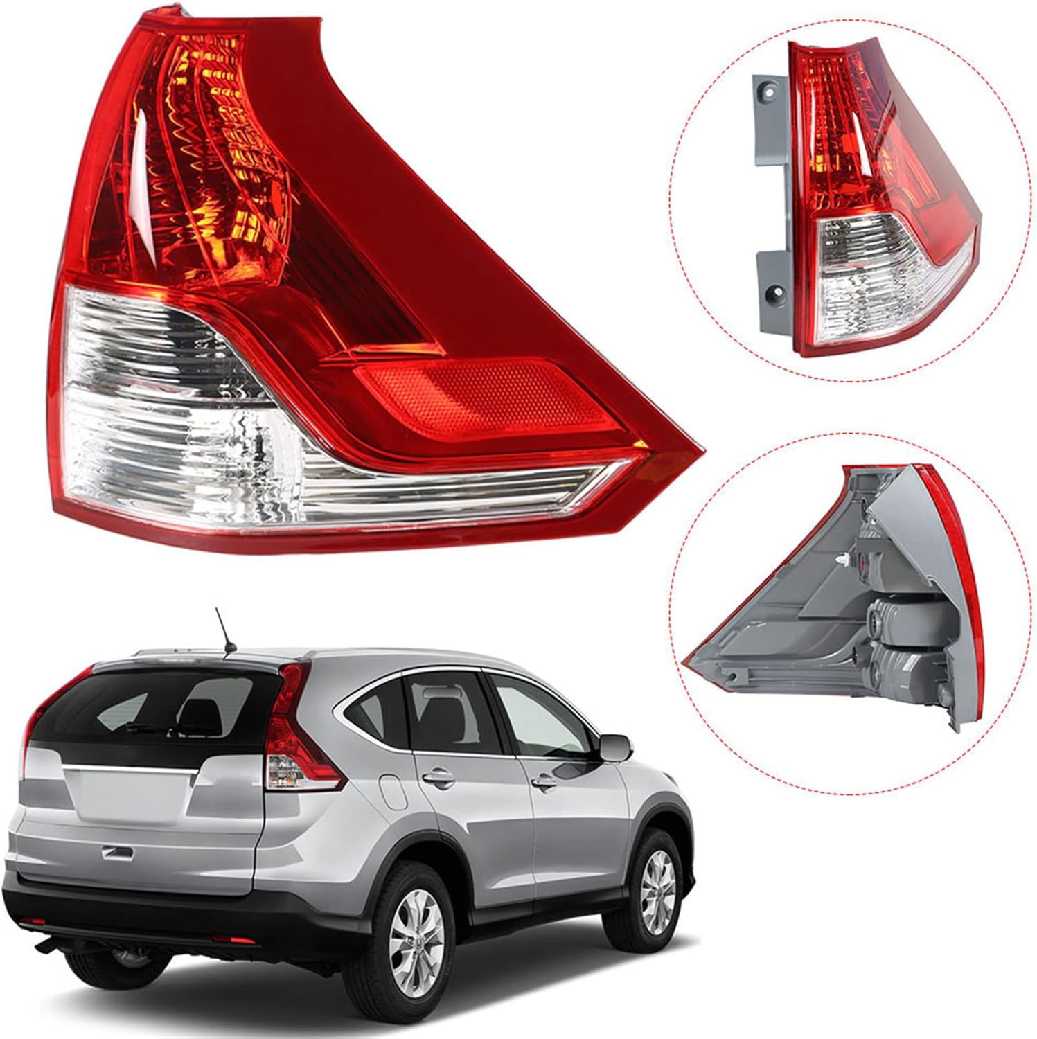 Suitable for Honda 12crv Rear Tail Light Brake Light Reversing Light Rear Turn Signal Shell Assembly