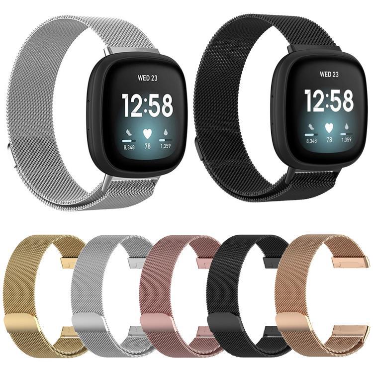xDfind reloj de metal de absorción de Milán, tamaño: S para Fitbit Versa 4 / 3 / Sense 2 / Sense
