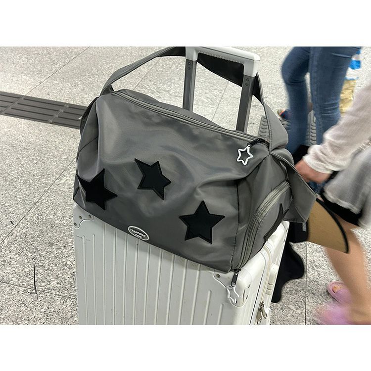 Y2g bolsa irregular Estrella de Plata yoga bolsa de mensajero bolsa de hombro de las mujeres de gran capacidad de fitness bolsa Satchel