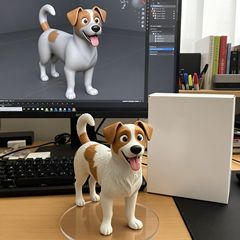 动物宠物成品打印模型3D打印服务图片制作Q版手办人偶真人盲盒