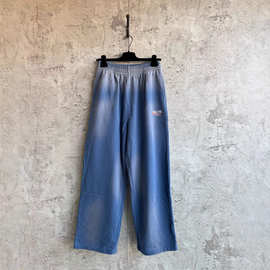 毒家现货正确版本BL家新款可乐印花渐变休闲长裤宽松版型男女同款