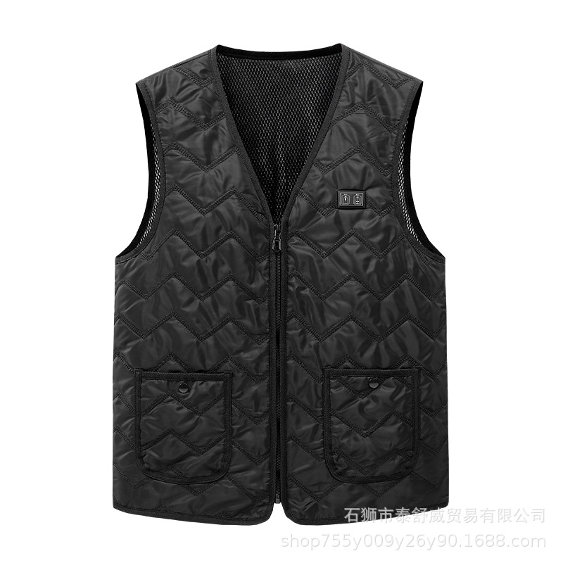 2022 invierno nuevo chaleco de calefacción inteligente para hombres y mujeres calefacción eléctrica de doble control de temperatura constante chaleco de calefacción ajuste de temperatura del engranaje