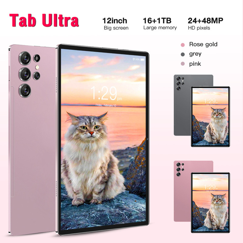 New Popular Cross-Border Tablet Tab Ultra 16+1Tb Android 10.1 Hd Screen Export Source Wholesale