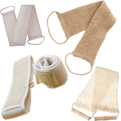 Double-sided loofah jute bath towel, adult bath towel, hand-held long back rub bath towel, sisal back strip